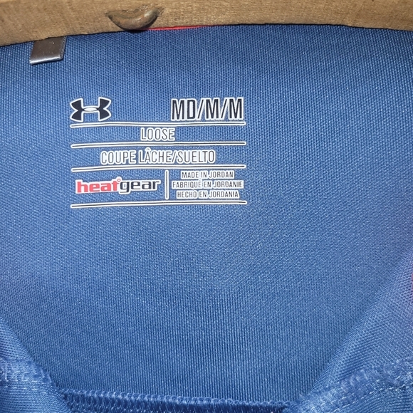 Under Armour Mens Blue Short Sleeve Polo Top M - Picture 4 of 5